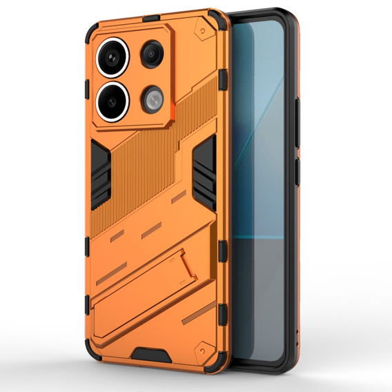 Etui do Xiaomi Redmi Note 13 Pro 5G, Military kickstand, pomarańczowe