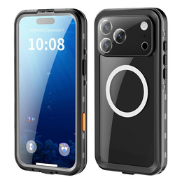 Etui Wodoodporne IP68 do iPhone 17 Pro Max, SHELLBOX MagSafe, czarne