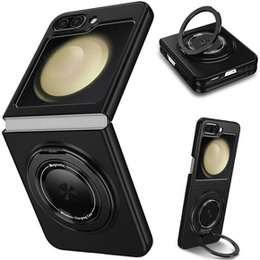 Etui do Samsung Galaxy Z Flip5 5G, Magnetic Ring, do MagSafe, czarne