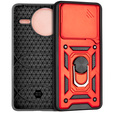 Etui pancerne do Xiaomi Poco F7 Ultra, CamShield Slide, czerwone