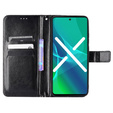 Etui z klapką do Realme GT Master, Crazy Horse Wallet, czarne