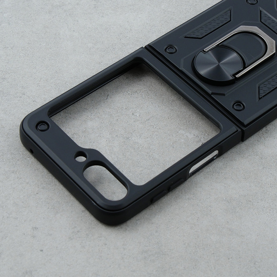 Etui pancerne do Samsung Galaxy Z Flip5 5G, Nox Case Ring, czarne