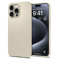 Etui Spigen do iPhone 15 Pro, Thin Fit, Beżowe