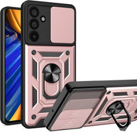 Etui pancerne do Samsung Galaxy M55 5G, CamShield Slide, różowe