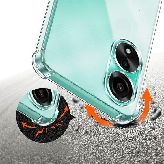Etui do Oppo A78 4G, Dropproof, Przezroczyste