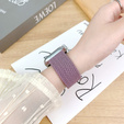 Pleciony Pasek Nylonowy z Klamrą do Apple Watch 1/2/3/4/5/6/7/8/9/10/11/SE 38/40/41/42mm – Fioletowy