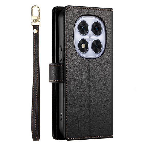 Etui z klapką do Xiaomi Redmi Note 14 Pro 5G / Poco X7 5G, Wallet Zipper Pocket, czarne