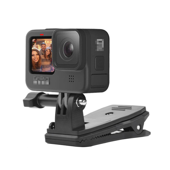 Klips obrotowy na kamerę sportową GoPro Hero 9, Czarny