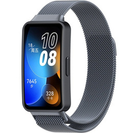 Bransoleta Milanese do Huawei Band 8 / Huawei Band 9 / Huawei Band 10, Szara