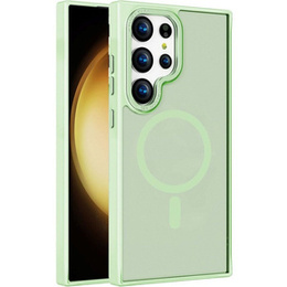 Etui do MagSafe do Samsung Galaxy S24 Ultra 5G, Hybrid Case, jasnozielone