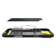 Etui Spigen do iPhone 16 Plus, Rugged Armor MagSafe, czarne + Szkło Hartowane 9H