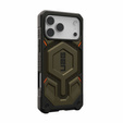 Etui Urban Armor Gear do iPhone 17 Pro, Monarch Pro Kevlar MagSafe, kevlar element green