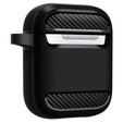 Etui na słuchawki Airpods 1/2, SPIGEN, Rugged Armor, Matte Black