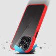Etui do iPhone 13 Pro, ERBORD Hybrid Case, czerwone