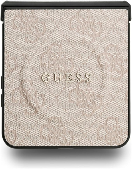 Etui GUESS do Samsung Galaxy Z Flip7, 4G Ring Classic Logo, różowe