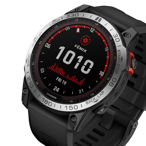 Nakładka Bezel Ring do Garmin Fenix 7X, Srebrna