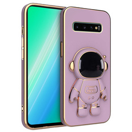 Etui do Samsung Galaxy S10, Astronaut, fioletowe