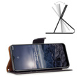 Etui z klapką do Nokia G11 / G21, Litchi Wallet Case, czarne