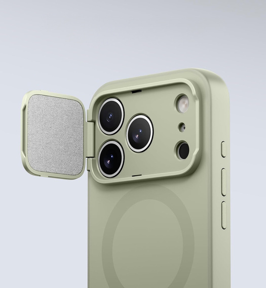Etui do iPhone 17 Pro, Suritch Shockproof, do MagSafe – zielone