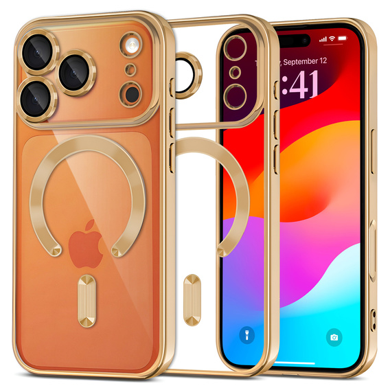 Etui do iPhone 17 Pro Electro MagSafe – złote
