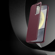 Etui z klapką do Samsung Galaxy S23 FE, Smart View Wallet, bordowe