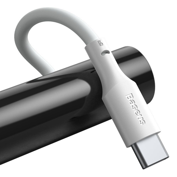 Baseus Simple Wisdom – zestaw 2 kabli USB-A do USB-C 1,5 m 5A - biały