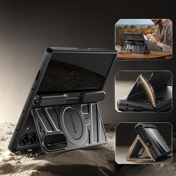 Etui do Samsung Galaxy Z Fold6 5G, Tongate kompatybilny z MagSafe, czarne