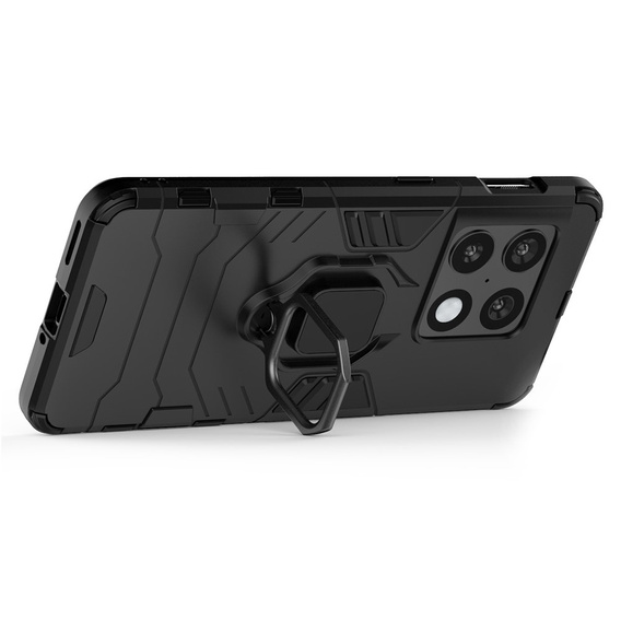 Etui do OnePlus 10 Pro 5G, Kickstand Ring, czarne