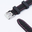Pasek Silikonowy do Xiaomi Smart Band 10 / 9 / 8, Czarny / Różowy