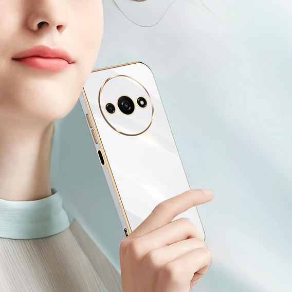 Etui do Xiaomi Redmi A3, Glamour CamShield, białe