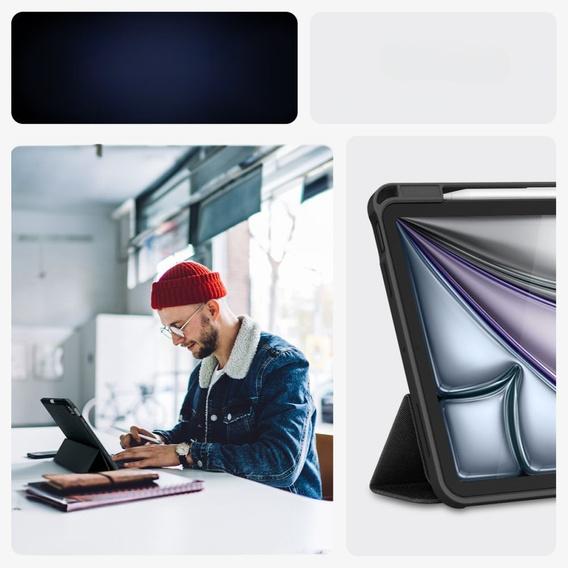 Etui SPIGEN do iPad Air 11" 2025/2024 (7/6 gen.) / Air 10.9" 2022/2020 (5/4 gen.), Urban Fit, czarne
