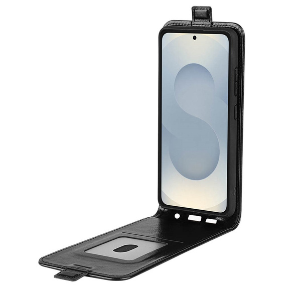 Etui z klapką do Samsung Galaxy S25 Edge, Flip, czarne