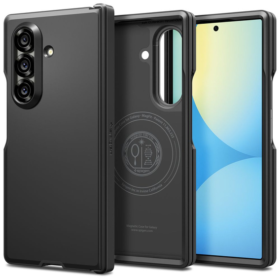 Etui Spigen do Samsung Galaxy Z Fold7 5G, Tough Armor Pro Mag, do MagSafe, czarne