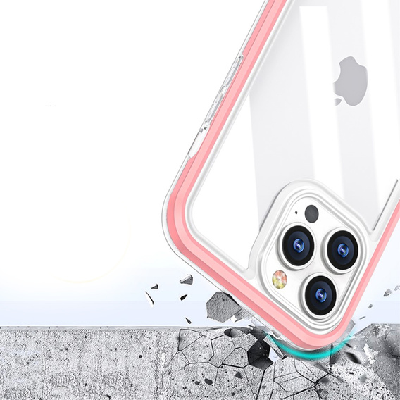 Etui ERBORD do iPhone 13 Pro, Hybrid Frame, Pink