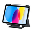 Etui z klawiaturą Bluetooth i touchpadem do iPad 11" 2025 A16 (11 gen.) / iPad 10.9" 2022 (10 gen.) – czarne