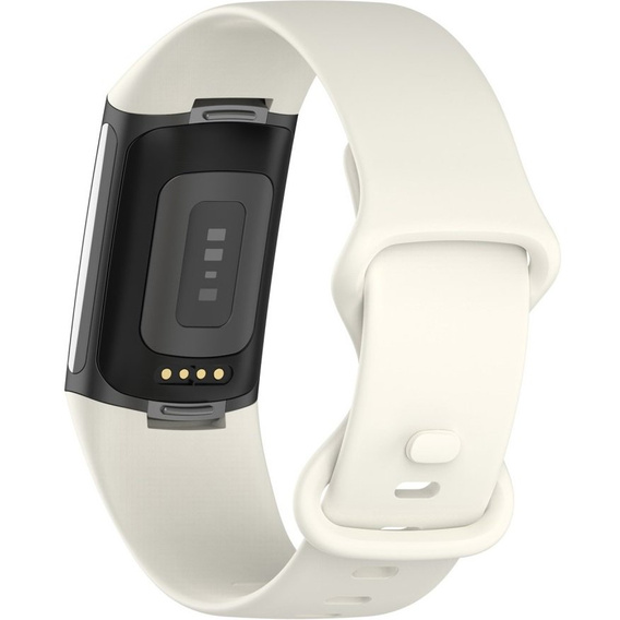 Pasek silikonowy do Fitbit Charge 5, Beżowy