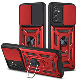 Etui pancerne do Samsung Galaxy M52 5G, CamShield Slide, czerwone