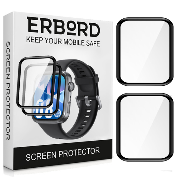 2x Szkło Hybrydowe ERBORD do Huawei Watch Fit 4