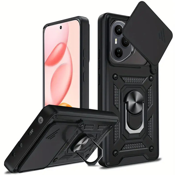 Etui pancerne do Honor 400 Pro 5G, CamShield Slide, czarne