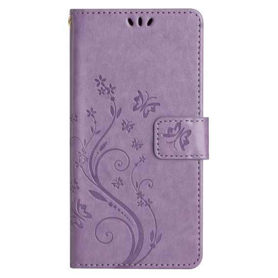 Etui z klapką do Xiaomi Redmi Note 13 Pro+, Butterfly, fioletowe