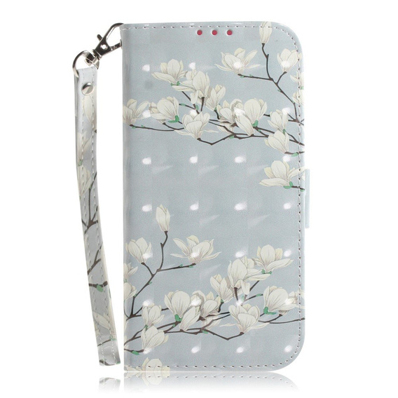 Etui Wallet do Motorola Moto G9 Play/E7 Plus, Flower Branch