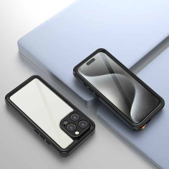Etui Wodoodporne IP68 do iPhone 16 Pro, czarne