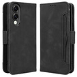 Etui z klapką do Samsung Galaxy S25 Edge, Card Slot, czarne