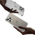 Etui do iPhone 16 Pro, Erbord Dropproof, przezroczyste + Szkło