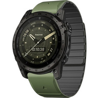 Pasek Silikonowy QuickFit do Garmin Fenix 22mm, Zielony / Czarny