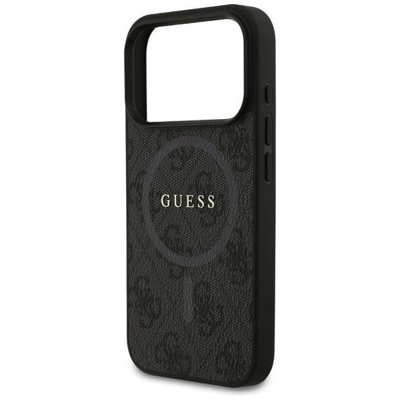 Etui GUESS do iPhone 17 Pro, 4G Ring Classic Logo, czarne