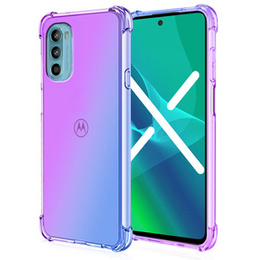 Etui Gradient Dropproof do Motorola Moto G52 / G82 5G, Fioletowe / niebieskie