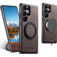 Etui do Samsung Galaxy S25 Ultra, SUTENI G3, magnetyczne z podstawką – brązowe
