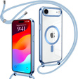 Etui do iPhone Air, Electro MagSafe, niebieskie + Smycz