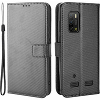 Etui z klapką do Ulefone Armor X10 / X10 Pro, Wallet Smart Magnet Case, czarne